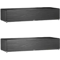vidaXL Ligbedhoezen 2 st met 12 oogjes 205x75x40 cm polyetheen
