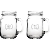 Fusion Gegraveerde set Drinkglazen 45cl Papa + Mama 50 jaar getrouwd