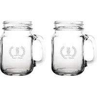 Fusion Gegraveerde set Drinkglazen 45cl Papa + Mama 5 jaar getrouwd