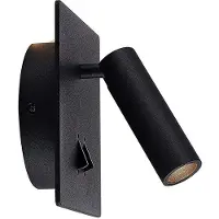 LUCANDE Wandlampe , Magya, Zwart, Woonkamer, Aluminium, Modern