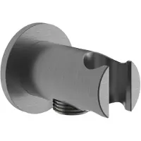 Hotbath Archie AR515 wandhouder met uitlaat geborsteld gunmetal PVD