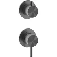 Hotbath Archie AR029 inbouw mengkraan met 2-weg omstel geborsteld gunmetal PVD