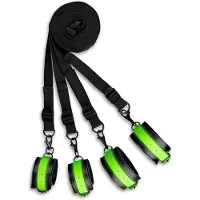 Ouch! Glow in the Dark Bed Bondage Set