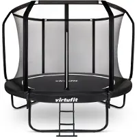 VirtuFit Premium Trampoline met Veiligheidsnet - Zwart - 305 cm