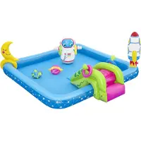 Bestway Square Inflatable Play Pool Blauw 308L