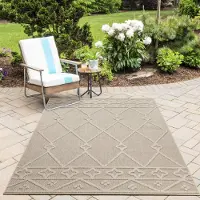 Muratap Natur vloerkleed lucia buitenkleed sisal laagpolig indoor en outdoor 120x170 cm