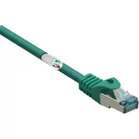 Renkforce RF-5224646 RJ45 Netwerkkabel, patchkabel CAT 6A S/FTP 10.00 m Groen Snagless, Vlambestendig 1 stuk(s)