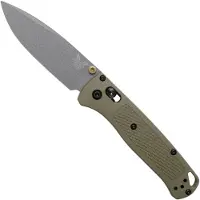 Benchmade Bugout S30V Tactical Grey Cerakote vouwmes, ranger green grivory
