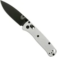Benchmade Mini Bugout S30V Black Cerakote vouwmes, white grivory