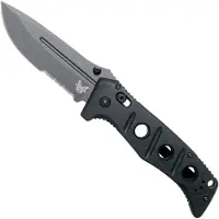 Benchmade Adamas CruWear Grey Cerakote vouwmes, zwart, gezaagd