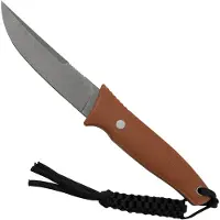 CIVIVI Tamashii C19046-5 Brown Canvas Micarta, Stonewashed vaststaand mes, Bob Terzuola design