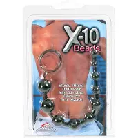Calexotics California Exotic Novelties X-10 Beads - Anale Kralen - Zwart - Ø 30 mm