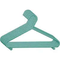 Bieco Kledinghangers 8 stuks turquoise
