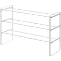 Yamazaki Schoenenrek Uitschuifbaar - Frame - 3 niveaus - Wit