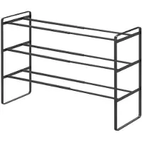 Yamazaki Schoenenrek Uitschuifbaar - Frame - 3 niveaus - Zwart