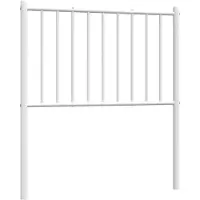 vidaXL Vervangend hoofdbord metaal wit 75 cm