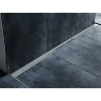 Tece drainprofile douchegoot profielset 80cm geborsteld RVS