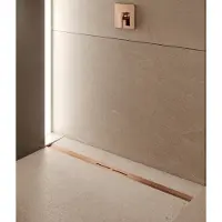 Tece TECEdrainprofile douchegoot profielset 120cm geborsteld koper PVD