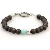 Heaven Eleven Men - Bruin Hout met Amazoniet