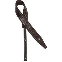 Gaucho GST-643-DBR gitaarriem, kunstleer, donkerbruin