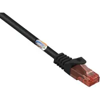 Renkforce RF-5042662 RJ45 Netwerkkabel, patchkabel CAT 6 U/UTP 15.00 m Zwart Snagless, Halogeenvrij 1 stuk(s)