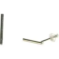 Heaven Eleven - dames - oorbel - 925 zilver - oorstekers staaf - 1,4mm