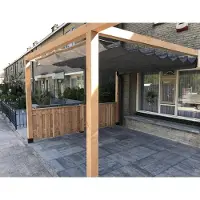 Wovar Harmonica schaduwdoek 200 x 400 cm | 285gr/m2 | Antraciet | Per stuk | Premium Schaduwdoeken