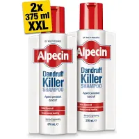 Alpecin Dandruff Killer Anti Roos Shampoo 2x 375ml | Effectief verwijdert en voorkomt roos | Haarverzorging voor mannen Made in Germany