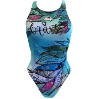 Turbo Brave Swimsuit Blauw 3XL Vrouw