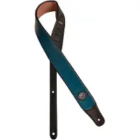 Gaucho GST-400-BU gitaarriem, blauw, zwarte achterzijde