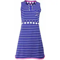 Irresistible Dames Nachthemd - Katoen - Gestreept - Blauw - Maat M