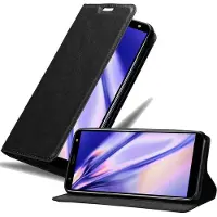Cadorabo Boek Onzichtbare Magneethoes (LG K40), Smartphonehoes, Zwart