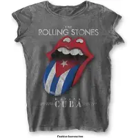 The Rolling Stones T-Shirt Havana Cuba Femme Gris