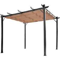 Outsunny Sunny Pavilion partytent terras luifel bruiloft barbecue verjaardag schaduw uv-bescherming waterdicht 3x4 waterdicht stabiel wintervast aluminium uitschuifbaar