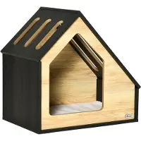 PawHut Paws Hondenbox xxl tent hondenmand slaapplaats hond katten grote hondenhokken plastic weerbestendige kat kat stof hondentent kattenhuis L cagescubes buiten geïsoleerde hond kat tipi kennel woonkamer
