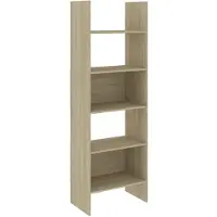 vidaXL Boekenkast 60x35x180 cm bewerkt hout sonoma eikenkleurig