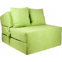 Viking Choice Luxe logeermatras - groen - camping matras - reismatras - opvouwbaar matras - 200 x 70 x 15 - met kussens