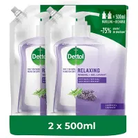 Dettol Refill Relaxing Lavender 500ML - 2 Stuks - Voordeelverpakking