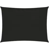 vidaXL Zonnezeil 160 g/m² 5x6 m HDPE zwart