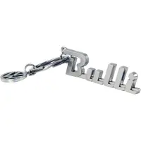 VW Collection - Volkswagen metalen sleutelhanger-ring sleutelaccessoire in T1 Bulli Bus-design (Bulli/zilver)
