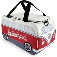 Vw-collect VW Collection - Volkswagen geïsoleerde koel-warmte-thermo-picknick-lunchbox voor levensmiddelen in T1 Bulli Bus-design (petrol & bruin/25 l)