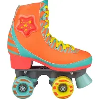 Nijdam rolschaatsen LED Star Zebra dames oranje mt 39/40 online kopen