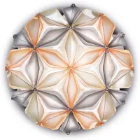 Slamp Plafondlamp , La Vie M, dimbare, Beige, Woonkamer, Kunststof, Designer