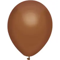 Haza Ballonnen Uni Chocola 100st. 30cm