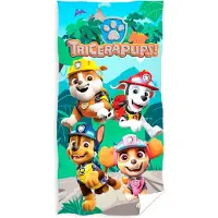 Paw Patrol strandlaken - 140 x 70 cm. - PAW handdoek - sneldrogend microfiber