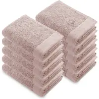 Walra Remade Handdoeken 70 x 140 - set van 10 - Zware kwaliteit 550 g/m2 - Poeder Roze