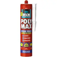 Bison 12x Poly Max High Tack Express Wit 440 Gr