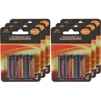 Powerful Batterijen Penlite - AA type - 24x stuks - Alkaline - Long life
