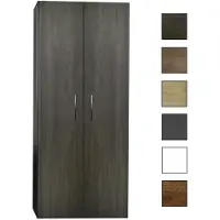 Sanicare kolomkast met reling greep 67x160x32cm schots-eiken