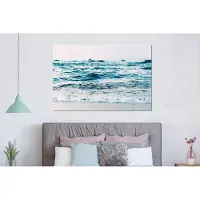 MuchoWow Wanddecoratie Metaal - Aluminium Schilderij Industrieel - Zee - Water - Natuur - Golven - Strand - 150x100 cm - Dibond - Foto op aluminium - Industriële muurdecoratie - Voor de woonkamer/slaapkamer
